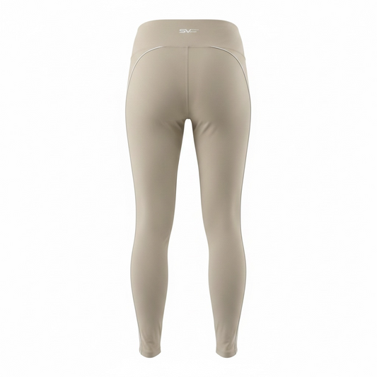 Rear view of the SAVAG3 ATHENA™ performance leggings showcasing the supportive high-rise waistband and premium technical fabric.