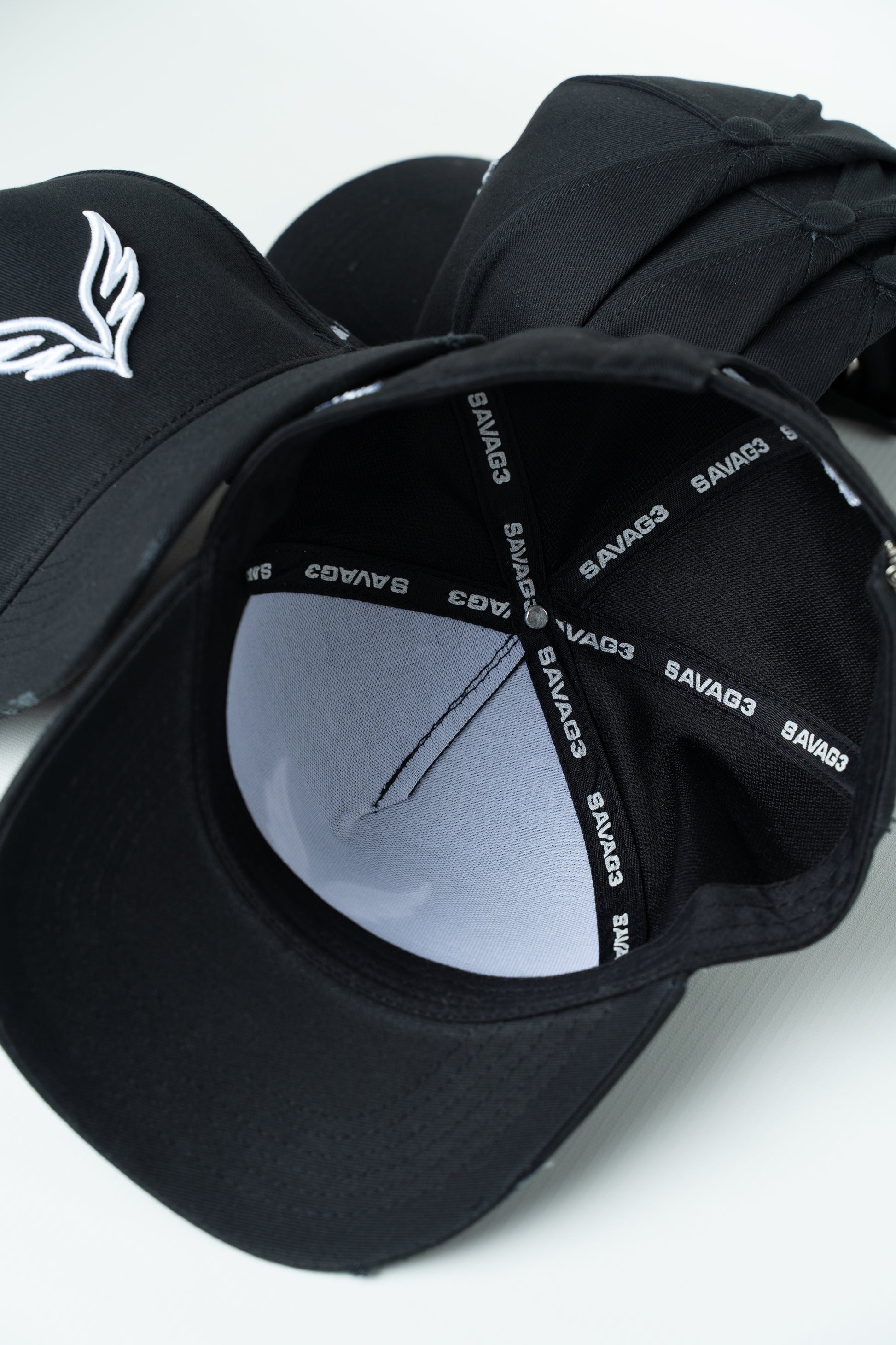 Premium black SAVAG3 Classic Cotton Cap with embroidered logo and minimalist everyday design.