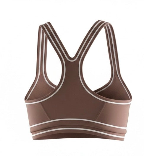 Rear view of the SAVAG3 HERA™ women's performance sports bra showcasing the supportive back design and premium performance fabric